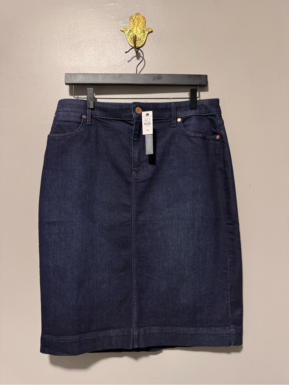 Talbots Dark Blue Denim Skirt